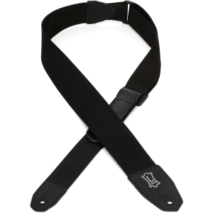 Levy's MRHP-BLK 2" Wide Polyester Right Height Guitar Strap - Black