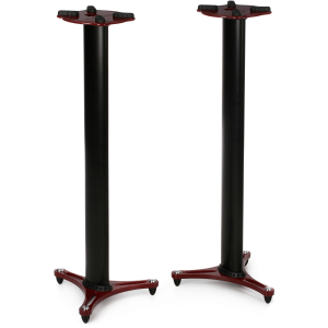 Ultimate Support MS-90/45R 45" Monitor Stands - Red Finish