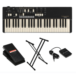 Hammond M-Solo Portable Organ Pedals and Stand Bundle - Black
