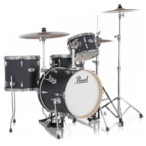 Pearl Midtown Series MT564C752 4-piece Drum Set with Hardware - Matte Asphalt Black