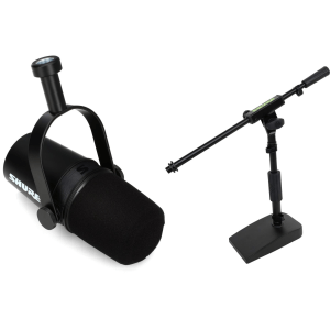Shure MV7X Dynamic Broadcast Microphone with Desktop Boom Stand