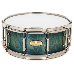 Pearl Masterworks Heritage Snare Drum - 6 x 15-inch - Scuba Blue Tamo