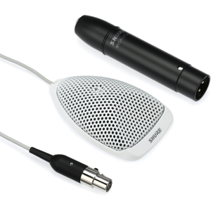 Shure MX391W/O Omnidirectional Boundary Microphone - White