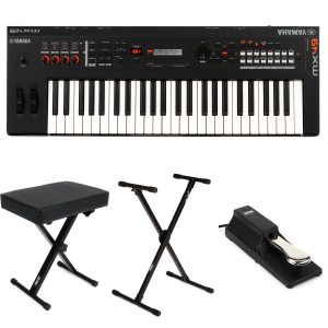 Yamaha MX49 Essential Keyboard Bundle - Black