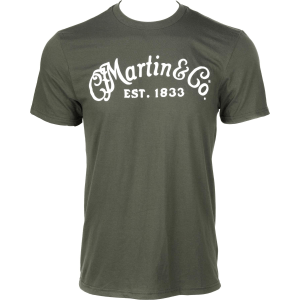 Martin Olive Green Basic Logo T-shirt - X-Large