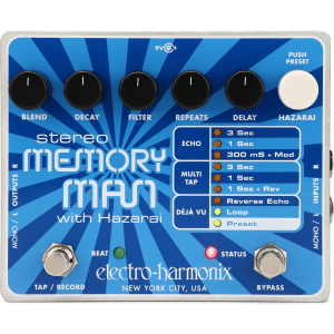 Electro-Harmonix Stereo Memory Man with Hazarai Delay / Looper Pedal