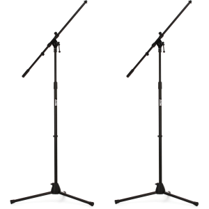 On-Stage MS7701B Euro Boom Microphone Stand 2-Pack