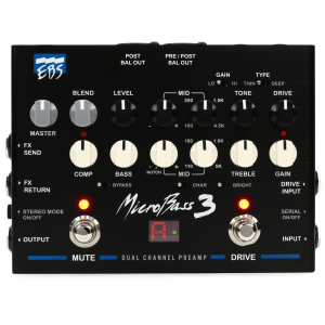 EBS MicroBass 3 2-channel Preamp Pedal