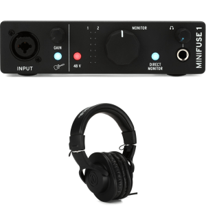 Arturia MiniFuse 1 USB-C Audio Interface and Headphones - Black