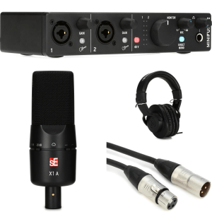 Arturia MiniFuse 2 USB-C Audio Interface Recording Bundle - Black