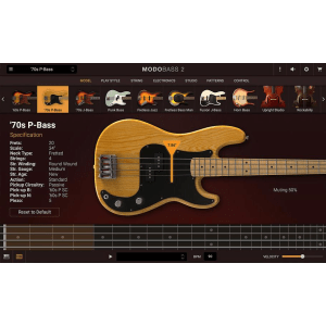 IK Multimedia Modo Bass 2 Modeled Bass Virtual Instrument - Crossgrade/Upgrade for owners of any IK Multimedia product worth $99 or more