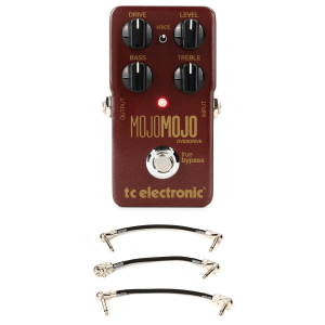 TC Electronic MojoMojo Overdrive Pedal with Patch Cables