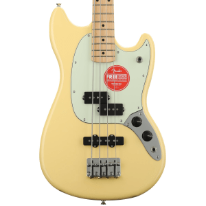 Fender Special Edition Mustang PJ Bass - Buttercream with Maple Fingerboard - Sweetwater Exclusive in the USA