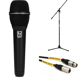 Electro-Voice ND86 Supercardioid Dynamic Vocal Microphone with Stand and Cable