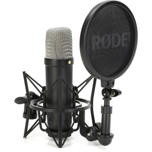Rode NT1 Signature Series Condenser Microphone with SM6 Shockmount and Pop Filter - Black