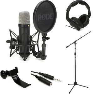 Rode NT1 Signature Series Condenser Microphone Vocalist Bundle - Black