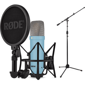 Rode NT1 Signature Series Condenser Microphone with Stand - Blue
