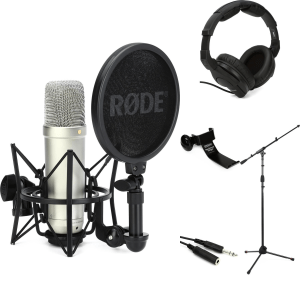 Rode NT1 5th Generation Condenser Microphone Vocalist Bundle - Silver