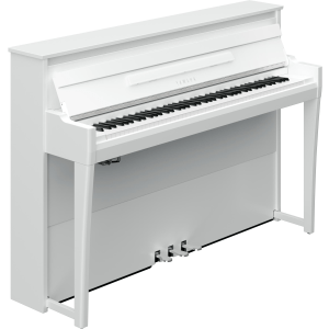 Yamaha AvantGrand NU1XA Digital Upright Piano - Polished White
