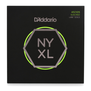 D'Addario NYXL45105 Nickel Wound Bass Guitar Strings - .045-.105 Light Top/Medium Bottom, Long Scale