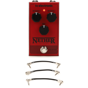 TC Electronic Nether Octaver Pedal with Patch Cables