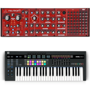 Behringer Neutron Semi-Modular Analog Synth and 49-key Keyboard Controller with Sequencer Bundle