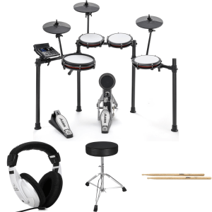 Alesis Nitro Max Mesh Electronic Drum Set Essentials Bundle