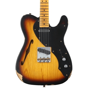 Fender Custom Shop Limited-edition Nocaster Thinline Relic Electric Guitar - Aged 2-color Sunburst