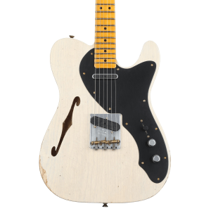 Fender Custom Shop Limited-edition Nocaster Thinline Relic Electric Guitar - Aged White Blonde