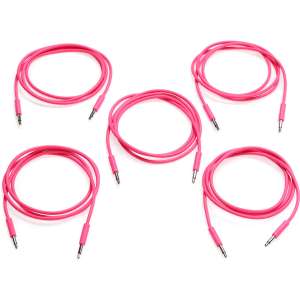 Nazca Audio Noodles Eurorack Patch Cable 3.5mm TS Male to 3.5mm TS Male - 100cm, Pink