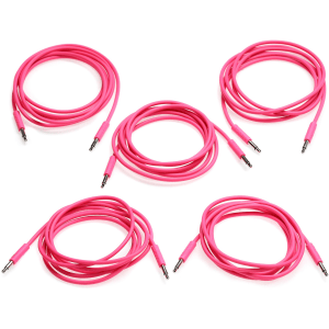 Nazca Audio Noodles Eurorack Patch Cable 3.5mm TS Male to 3.5mm TS Male - 150cm, Pink
