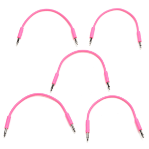 Nazca Audio Noodles Eurorack Patch Cable 3.5mm TS Male to 3.5mm TS Male - 15cm, Pink