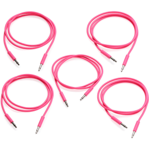 Nazca Audio Noodles Eurorack Patch Cable 3.5mm TS Male to 3.5mm TS Male - 75cm, Pink