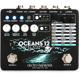 Electro-Harmonix Oceans 12 Dual Stereo Reverb Pedal