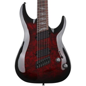 Schecter Omen Elite-7 Multiscale Electric Guitar - Black Cherry Burst