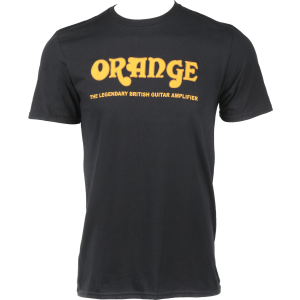 Orange Classic Logo T-shirt - Black - Small
