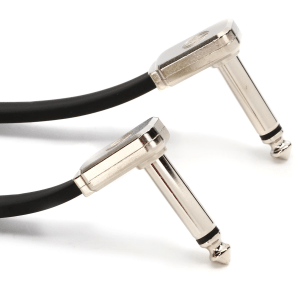 Ernie Ball P06228 Single Flat Ribbon Pedalboard Patch Cable - Right Angle to Right Angle - 24 inch