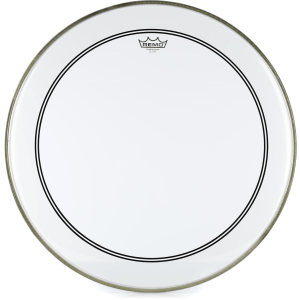 Remo Powerstroke P3 Clear Bass Drumhead - 24 inch with 2.5 inch Impact Pad
