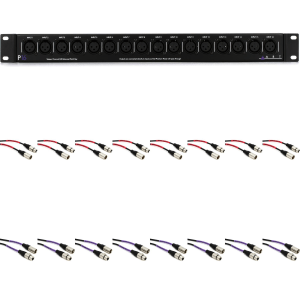 ART P16 16-channel XLR Balanced Patchbay Cable Bundle