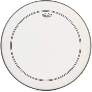 Remo Powerstroke P3 Coated Bass Drumhead - 22 inch with 2.5 inch Impact Pad