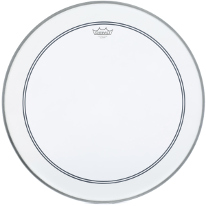 Remo Powerstroke P3 Coated Bass Drumhead - 24 inch with 2.5 inch Impact Pad
