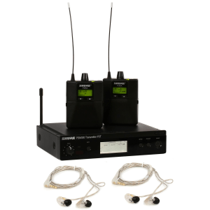 Shure PSM300 Twin Pack Pro P3TRA215TWP Wireless In-ear Monitor System - H20 Band