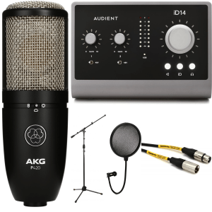 Audient ID14mk2 Audio Interface with AKG Perception 420