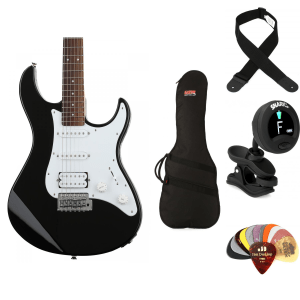 Yamaha PAC012 Pacifica Electric Guitar Essentials Bundle - Black