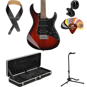 Yamaha PAC012DLX Pacifica Electric Guitar Essentials Plus Bundle - Old Violin Sunburst