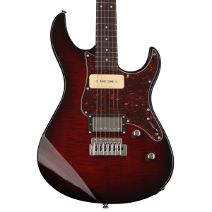 Yamaha PAC611VFM Pacifica Electric Guitar - Dark Red Burst