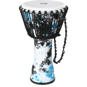 Meinl Percussion Rope-tuned Travel Series Djembe - Galactic Blue Tie Dye