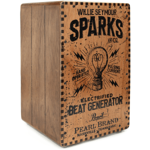 Pearl PBEC210 Electronic Crate-style Cajon - Willie Seymour Sparks Graphic Finish
