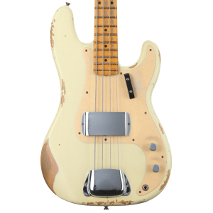 Fender Custom Shop '58 Precision Bass Heavy Relic - Vintage White