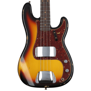 Fender Custom Shop Time Machine '64 Precision Bass Relic - Bleached 3-color Sunburst